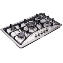 Fogão a gás Deli-Kit DK258-A07 5 queimadores 87 cm de aço inoxidável