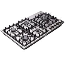 Fogão a gás Deli-Kit DK258-A08 5 queimadores 86 cm de aço inoxidável