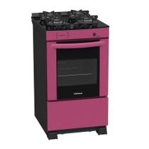 Fogão a Gás Delplus Vítreo 4 Bc Pink GLP Venax Fogão a Gás Delplus Vítreo 4 Bc Pink GLP Venax