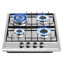 Fogão a gás forimo 4 queimadores de aço inoxidável de 60 cm com GN/GLP Fogão a gás forimo 4 queimadores de aço inoxidável de 60 cm com GN/GLP