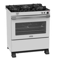Fogao a Gas Gaudi Vetro Vitreo 5 Q Branco Gas Glp - Venax