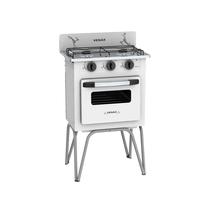 Fogão A Gás Gemini 2 Boca Vetro Branco Glp Venax
