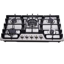 Fogão a gás Hotfield HF57013 5 queimadores 76 cm de aço inoxidável