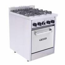 Fogão a Gás Industrial com Forno Don Bidone 4 Bocas FDB4F - Venâncio