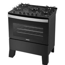 Fogão à Gás Itatiaia Itaglass Plus 5 Bocas Forno 82 litros Pto-Bivolt
