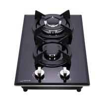 Fogão a gás Loblich 2 Burner 36" Tampa de fogão de vidro temperado
