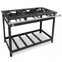 Fogão a Gás Luxo 3 Bocas Baixa Pressão 40x40 P8 MR.Fogões 300201