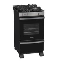 Fogão a Gás Maxi Vítreo 4Q Inox Venax