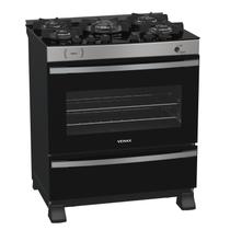 Fogão a Gás Maxi Vítreo 5Q Inox Venax