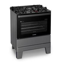 Fogão a Gás Mesa de Vidro Forno 84L Esmaltec IDEAL Master Glass Titanium 5 bocas Bivolt Fogão a Gás Mesa de Vidro Forno 84L Esmaltec IDEAL Master Glass Titanium 5 bocas Bivolt