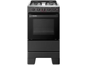 Fogão a Gás Mesa Inox e Forno 50L Limpa Fácil Esmaltec IDEAL POP Preto 4 bocas Fogão a Gás Mesa Inox e Forno 50L Limpa Fácil Esmaltec IDEAL POP Preto 4 bocas