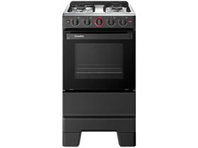 Fogão a Gás Mesa Inox e Forno 50L Limpa Fácil Esmaltec IDEAL Super Preto 4 bocas Bivolt Fogão a Gás Mesa Inox e Forno 50L Limpa Fácil Esmaltec IDEAL Super Preto 4 bocas Bivolt