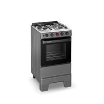 Fogão a Gás Mesa Inox Forno 50L Limpa Fácil e Acendimento Automático Esmaltec IDEAL Super F4IAT Cor Titanium 4 bocas Bivolt Fogão a Gás Mesa Inox Forno 50L Limpa Fácil e Acendimento Automático Esmaltec IDEAL Super F4IAT Cor Titanium 4 bocas Bivolt