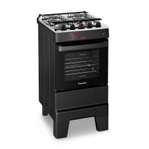 Fogão a Gás Mesa Inox Tampa de Vidro Forno 50L Esmaltec IDEAL Master Preto 4 bocas Bivolt Fogão a Gás Mesa Inox Tampa de Vidro Forno 50L Esmaltec IDEAL Master Preto 4 bocas Bivolt