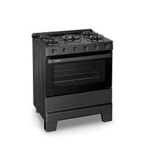 Fogão a Gás Mesa Vidro e Forno 84L Limpa Fácil Esmaltec IDEAL Super Glass Preto 5 bocas Bivolt Fogão a Gás Mesa Vidro e Forno 84L Limpa Fácil Esmaltec IDEAL Super Glass Preto 5 bocas Bivolt