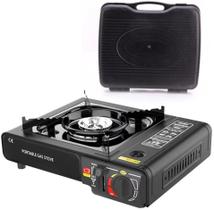 Fogao a Gas Portatil 1 Boca 2.9kW Multiuso Camping Black