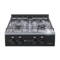 Fogao a Gas Portatil 4 Bocas Venax Flamatop Preto Fogao a Gas Portatil 4 Bocas Venax Flamatop Preto