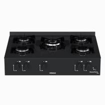 Fogao a Gas Portatil 5 Bocas Venax Grand Petit Line Preto
