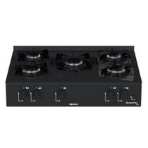 Fogao a Gas Portatil 5 Bocas Venax Grand Petit Line Preto Fogao a Gas Portatil 5 Bocas Venax Grand Petit Line Preto