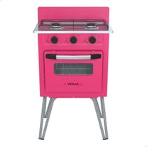 Fogão a Gás Venax Gemini 2 Queimadores Vetro Pink GLP 24128