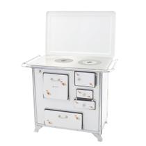 Fogão a Lenha 01 Venâncio Gabinete e Tampa Tradicional Branco Florido Fogão a Lenha 01 Venâncio Gabinete e Tampa Tradicional Branco Florido