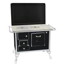 Fogão a Lenha 01 Venâncio Gabinete e Tampa Tradicional Preto Fogão a Lenha 01 Venâncio Gabinete e Tampa Tradicional Preto