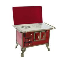 Fogão a Lenha 03 Barroco Vermelho Intenso Com Tampa 3BDTVR - Met. Venâncio Fogão a Lenha 03 Barroco Vermelho Intenso Com Tampa 3BDTVR - Met. Venâncio