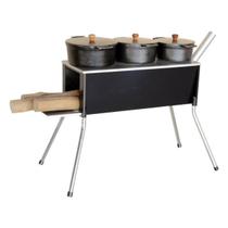 Fogão A Lenha 3 Bocas Portátil/ Churrasqueira Fogão A Lenha 3 Bocas Portátil/ Churrasqueira