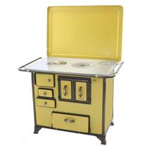 Fogão a Lenha Barroco Gabinete Venâncio 03 Amarelo