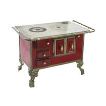 Fogão a Lenha Barroco Venâncio 03 Vermelho Intenso 3BDVR Fogão a Lenha Barroco Venâncio 03 Vermelho Intenso 3BDVR