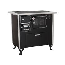 Fogão A Lenha C Forninho C Cx Dir Preto Vidro Cer Nº2