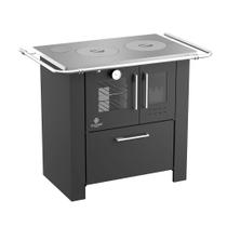 Fogão a Lenha Cheff Preto Chapa de Alumínio N01 Esq Fogão a Lenha Cheff Preto Chapa de Alumínio N01 Esq