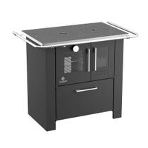 Fogão a Lenha Cheff Preto Chapa de Ferro Fundido N02 Esq - ELEVARE INDUSTRIAL