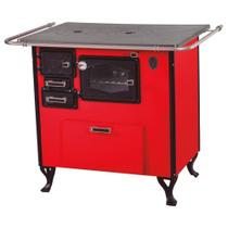 Fogão A Lenha Com Forninho Caixa Direito Vermelho Fornos Pinhal N2