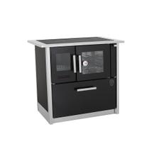 Fogão a lenha eclipse dirireito preto chapa vitroceramica n2