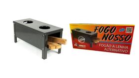 Fogão A Lenha Esmaltado Portátil Fogo Nosso - Ric Esmalte