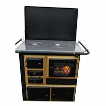 Fogão a Lenha Gabinete Luxo Nº 1 Chapa de Alumínio Preto com Dourado SE Fornotop Fogão a Lenha Gabinete Luxo Nº 1 Chapa de Alumínio Preto com Dourado SE Fornotop