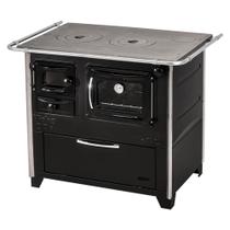 Fogão a Lenha Hidro Prime Box N2 Direito Preto com Forno