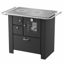 Fogão a Lenha Master Preto Chapa de Alumínio N02 Dir - ELEVARE INDUSTRIAL