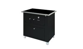 Fogão a Lenha Mônaco Chapa Vitrocerâmica Preto Direito Antonow