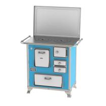 Fogao a Lenha N 0 Gab Classic azul com Tampa Fogao a Lenha N 0 Gab Classic azul com Tampa