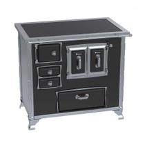 Fogão a Lenha N 02 Século XVIII Premium Preto Gabinete Chapa Vitrocerâmica Sem Tampa - Venax Fogão a Lenha N 02 Século XVIII Premium Preto Gabinete Chapa Vitrocerâmica Sem Tampa - Venax