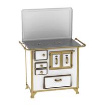 Fogão a Lenha N 1 Gab Renaissance Branco com Tampa Esquerdo Venax Fogão a Lenha N 1 Gab Renaissance Branco com Tampa Esquerdo Venax