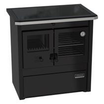 Fogao a Lenha N 1 Le Corbusier Dupla Combustao Preto - VENAX