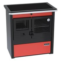 Fogao a Lenha N 1 Le Corbusier Dupla Combustao Vermelho - VENAX