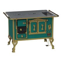 Fogao a Lenha N 2 Duque azul Turquesa Sem Tampa Fogao a Lenha N 2 Duque azul Turquesa Sem Tampa