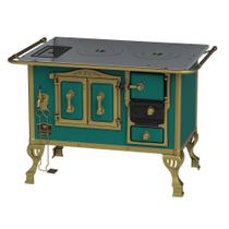 Fogao a Lenha N 2 Duque azul Turquesa Sem Tampa Fogao a Lenha N 2 Duque azul Turquesa Sem Tampa