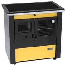 Fogao a Lenha N 2 Le Corbusier Dupla Combustao Amarelo - VENAX