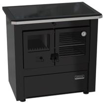 Fogao a Lenha N 2 Le Corbusier Dupla Combustao Preto - VENAX