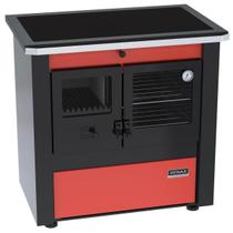 Fogao a Lenha N 2 Le Corbusier Dupla Combustao Vermelho - VENAX